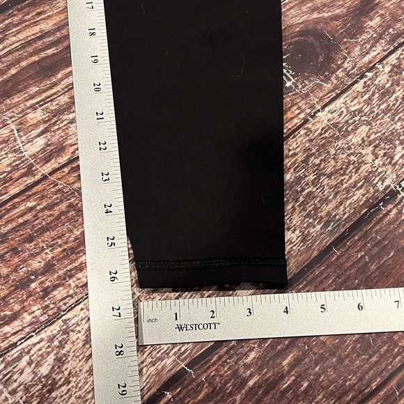 Athleta Women Black Leggings Activewear Pants‎ Yoga Zip Pocket Size SMALL 28X26 - Picture 11 of 13